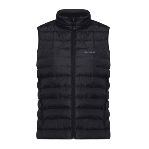Logo Branded Women's Meru Recycled Polyester Bodywarmer in Black branded with your company logo