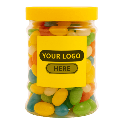 380ml Jar of Jelly Beans in Yellow