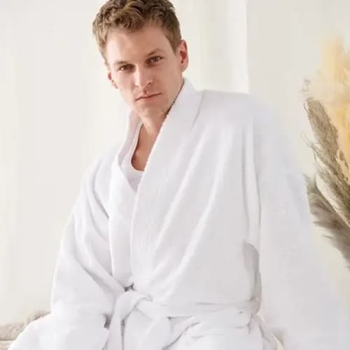 Branded Kimono Robe with an embroidered design from Total Merchandise