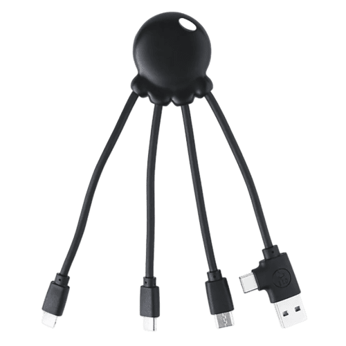 Xoopar Recycled Plastic Octopus Cable in Black