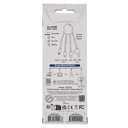 Xoopar Recycled Plastic Octopus Cable
