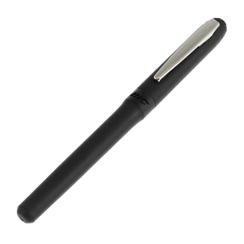Printed BiC Grip Roller Pens in Black from Total Merchandise