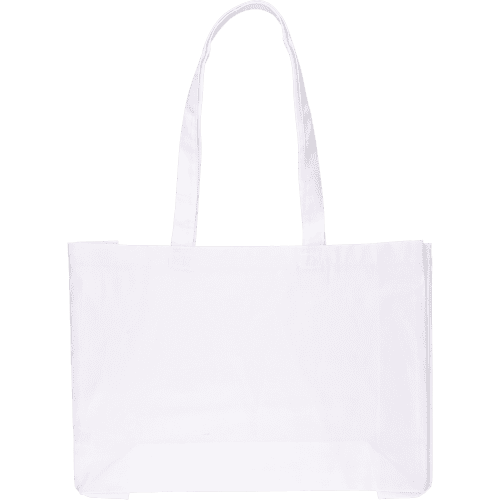 Promotional OEKO-TEX® Cotton Shopping Bag in White printed with your logo from Total Merchandise