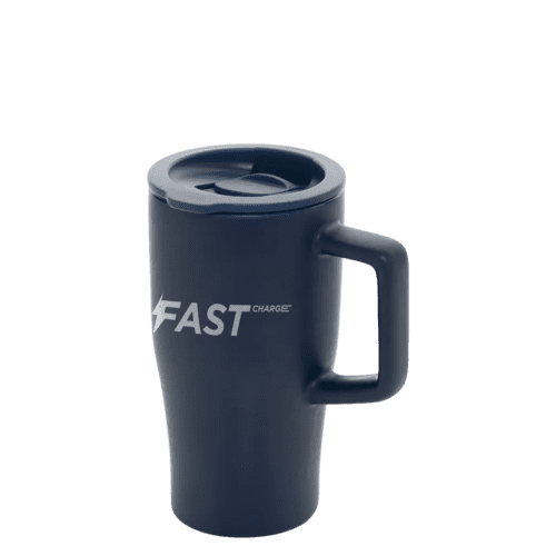 Personalisable 490ml Ceramic Luxe Quencher Tumbler in Navy branded from Total Merchandise