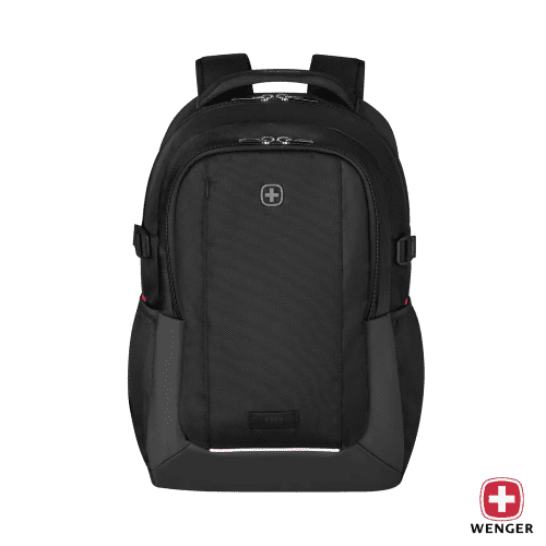 Customisable Wenger XE Ryde Backpack in Black branded with your logo from Total Merchandise