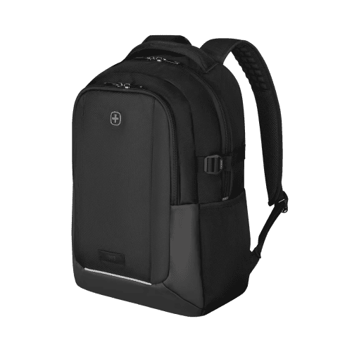 Personalisable Wenger XE Ryde Backpack in Black branded with your logo from Total Merchandise
