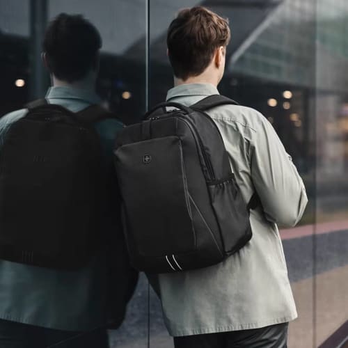 Customised Wenger XE Professional Backpack in Black branded with your logo from Total Merchandise