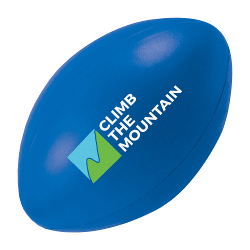 Stress Rugby Ball in Blue