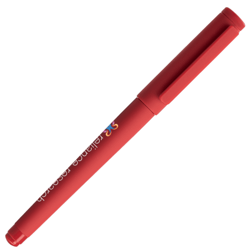 Personalised Aeris Recycled Plastic Monochrome Gel Pen in Red from Total Merchandise
