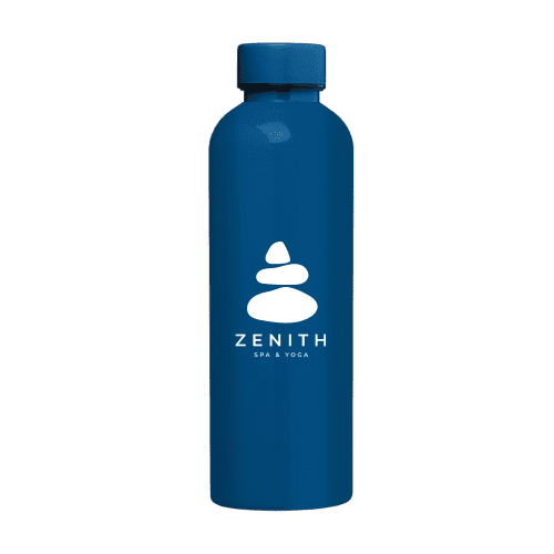 Customisable rPET Glossy Monochrome Leakproof Bottle in Navy Blue from Total Mercahndise