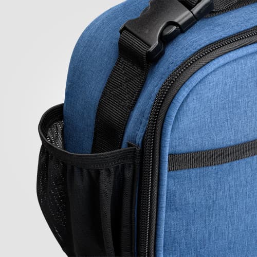 Close up image of the Helsinki rPET PEVA Lined Lunch Cooler Bag from Total Merchandise