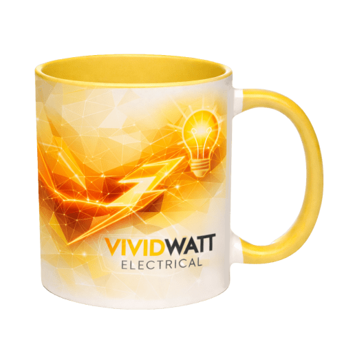 Cambridge Dual Colour Mugs in Yellow