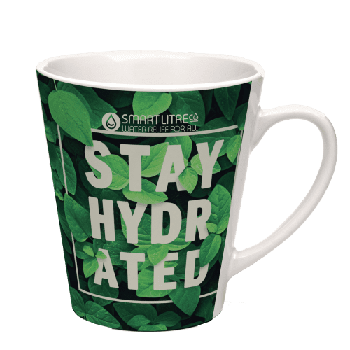 Latte Full Colour Mug in White