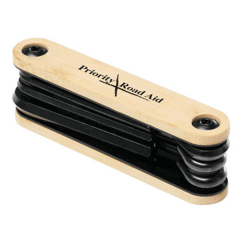 Personalised Bike Repair Tool Kit in Natural branded with your company logo from Total Merchandise