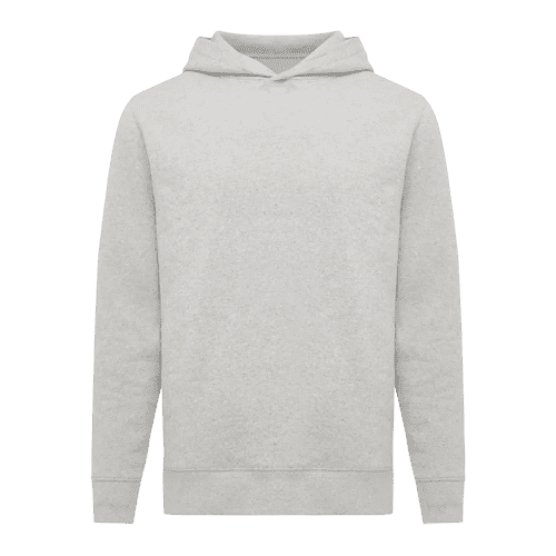 Iqonix Yengo Recycled Cotton Hoodie in Light Heather Grey