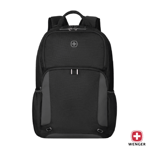 Branded Wenger XE Tryal Backpack in Black with a design from Total Merchandise
