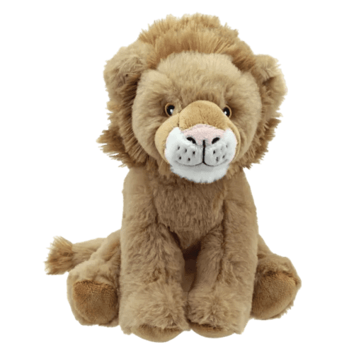 Personalised Lion Teddy in Brown/White branded with your logo from Total Merchandise