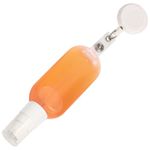 Promotional 50ml Roll Clip Hand Sanitisers in Orange from Total Merchandise