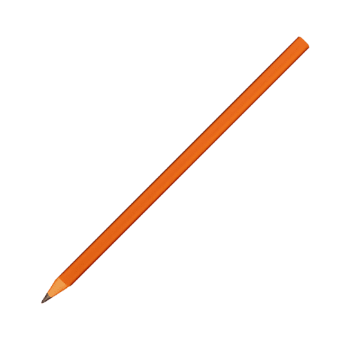 Custom Sustainable Recycled CD Case Pencil in Orange from Total Merchandise