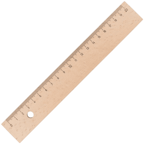 Promotional Sustainable 20cm Wooden Ruler with a design from Total Merchandise