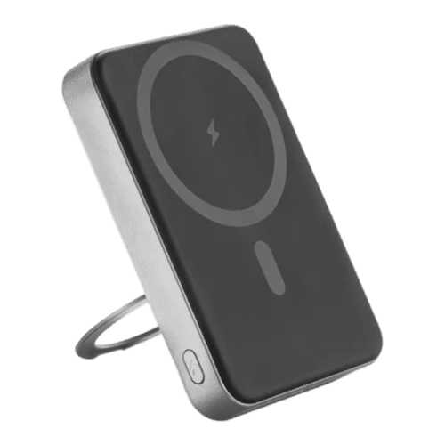 Customised 10,000mAh Magnetic Power Bank in Dark Grey branded with your logo from Total Merchandise