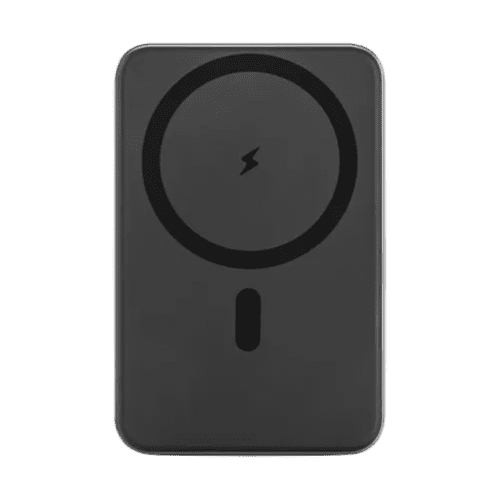 Branded 10,000mAh Magnetic Power Bank in Dark Grey branded with your logo from Total Merchandise