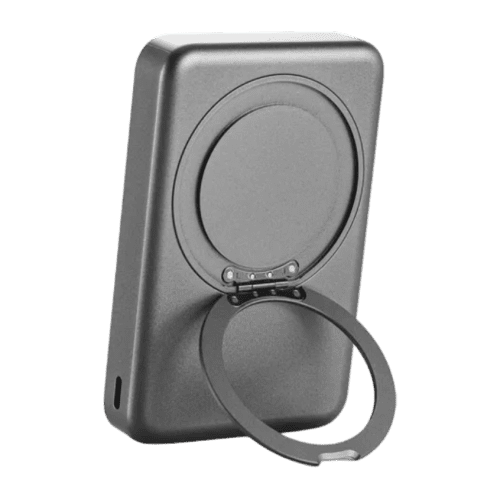 Promotional 10,000mAh Magnetic Power Bank in Dark Grey branded with your logo from Total Merchandise