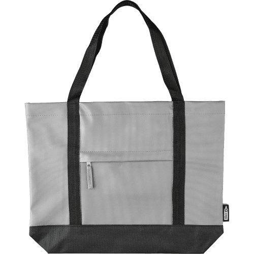 Custom Branded rPET Polyester Tote Bag in Grey printed with your logo from Total Merchandise