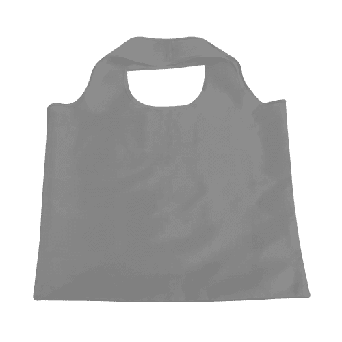 Personalisable Fola Polyester Foldable Bag in Grey printed with your logo from Total Merchandise