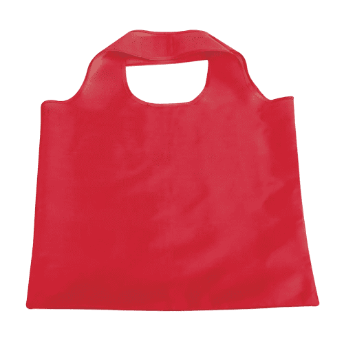 Custom Printed Fola Polyester Foldable Bag in Red printed with your logo from Total Merchandise