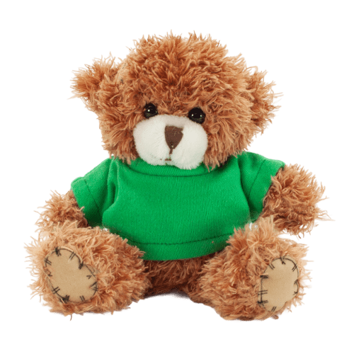 Logo branded 12cm Paw Bear with T-Shirt and a full colour design from Total Merchandise
