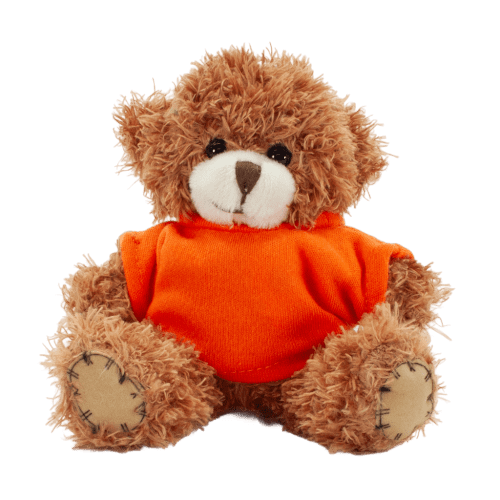 Logo branded 12cm Paw Bear with T-Shirt and a full colour design from Total Merchandise