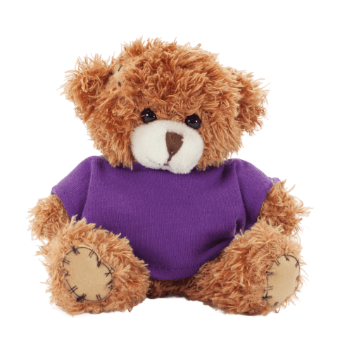 Logo branded 12cm Paw Bear with T-Shirt and a full colour design from Total Merchandise