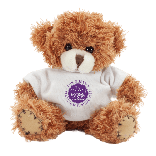 Logo branded 12cm Paw Bear with T-Shirt and a full colour design from Total Merchandise