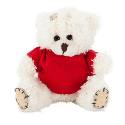 Logo branded 12cm Paw Bear with T-Shirt and a full colour design from Total Merchandise