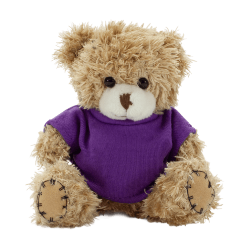 Logo branded 12cm Paw Bear with T-Shirt and a full colour design from Total Merchandise