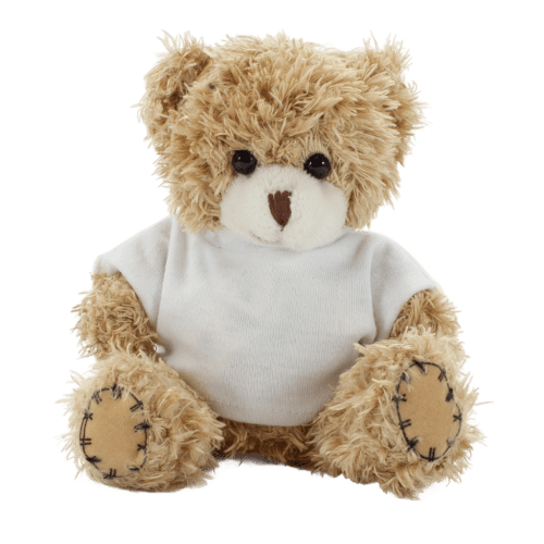 Logo branded 12cm Paw Bear with T-Shirt and a full colour design from Total Merchandise