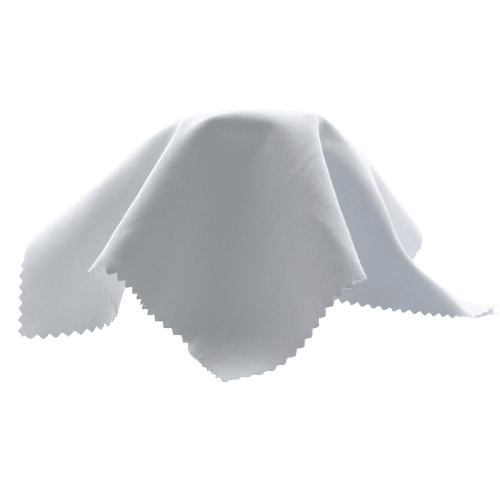 Custom Printed Express Microfibre Lens Cloth in White branded with your logo from Total Merchandise