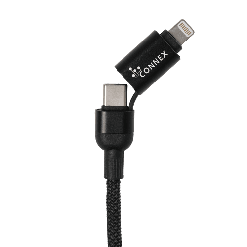 Branded NOVA 100W 4-in-1 Fast Charge Cable in Black from Total Merchandise