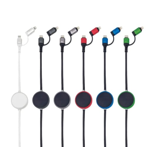 Available colours of the Eco 1.2M Light Speed Charging Cable from Total Merchandise