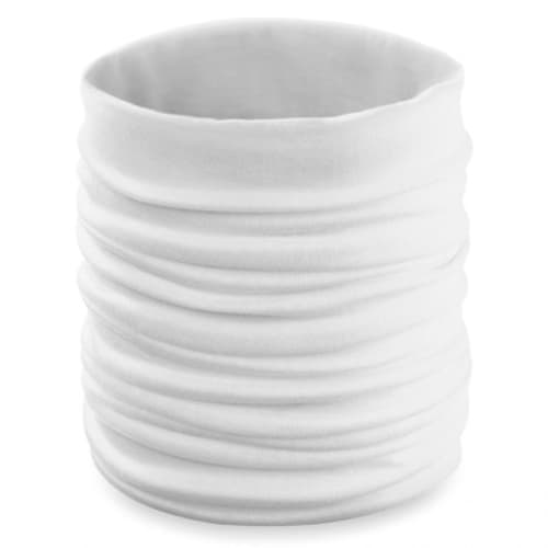 Promotional Total Express Tubular Bandana in White with a design from Total Merchandise