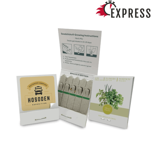 Promotional Super Express Essentials Small Standard Seedsticks® in White from Total Merchandise