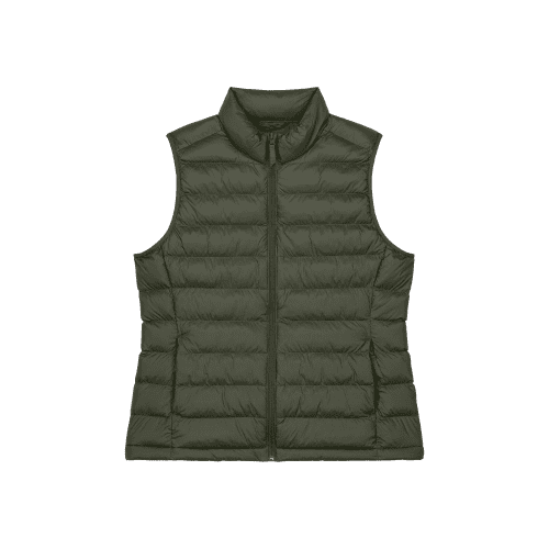 Custom Stanley/Stella Womens Climber 2.0 Body Warmer in Khaki from Total Merchandise