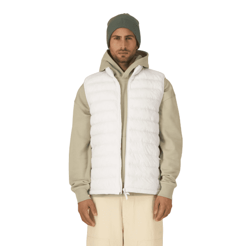 Branded Stanley/Stella white Mens climber 2.0 Body warmer from Total Merchandise