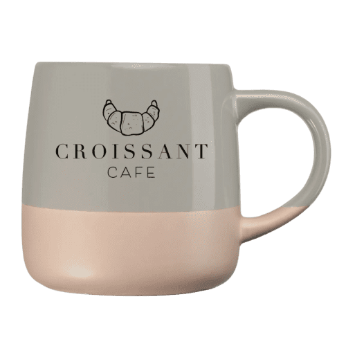 Promotional Atlas Ceramic Mug in Cool Grey branded with your logo from Total Merchandise