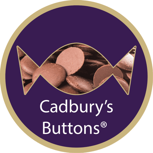 Screw Top Sweet Pots filled with Cadbury's Buttons