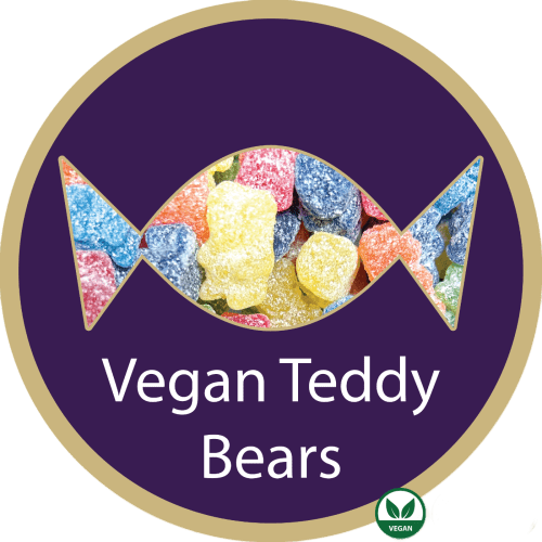 Screw Top Sweet Pots filled with Vegan Teddy Bears