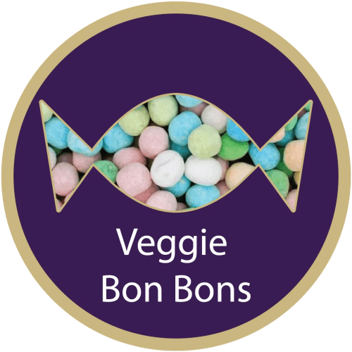 Screw Top Sweet Pots filled with Veggie Bon Bons