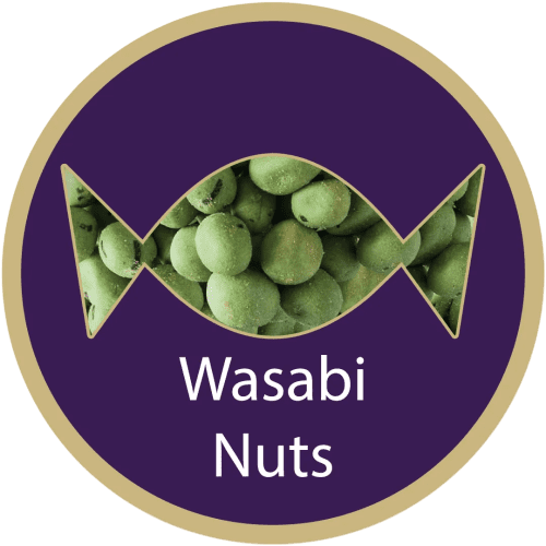 Screw Top Sweet Pots filled with Wasabi Nuts
