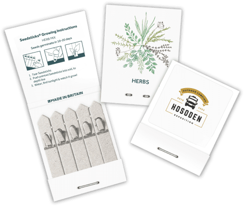 Promotional Essentials Small Standard Seedsticks filled with Mixed Herb seeds from Total Merchandise